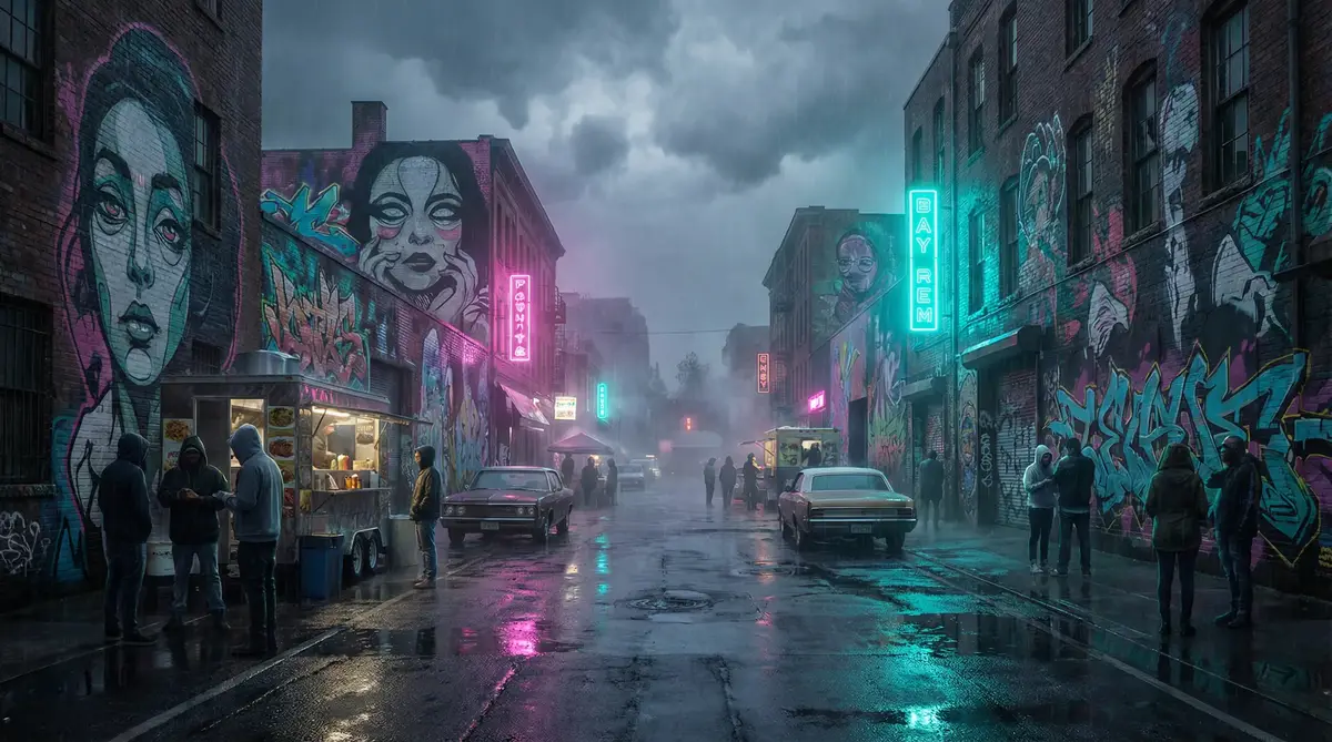 郭少芸老公 - 雨夜壁画街